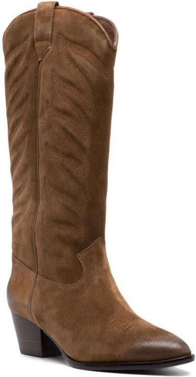 Ash Heaven suede mid-calf boots Brown