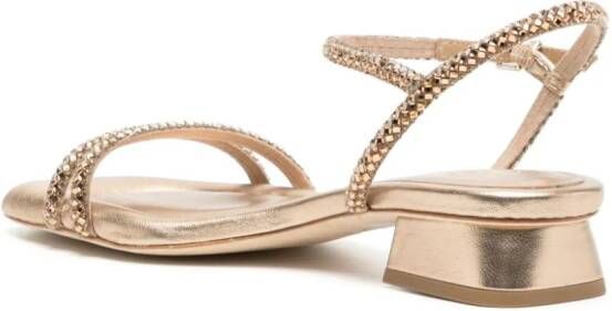 Ash Icaro crystal-embellishment sandals Gold