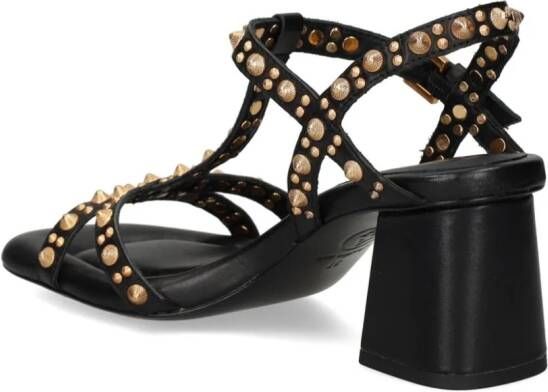 Ash Janice 65mm studded sandals Black