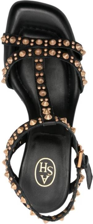 Ash Janice 75mm leather sandals Black