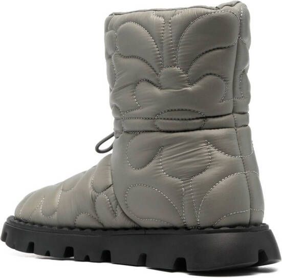 Ash Jewel quilted drawstring boots Green