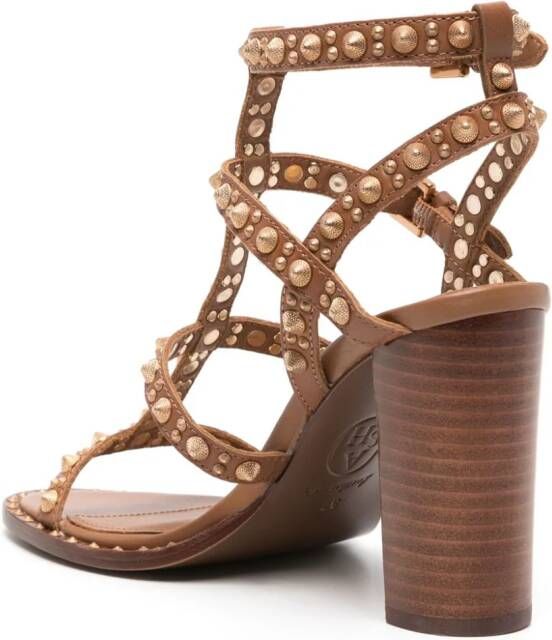 Ash Kabuki 100mm leather sandals Brown