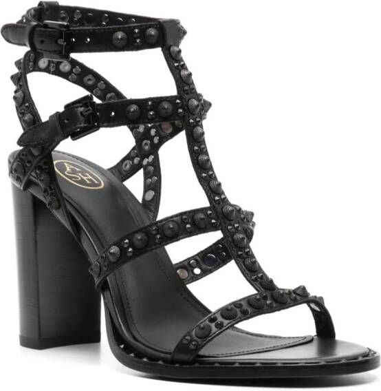 Ash Kabuki 100mm studded sandals Black