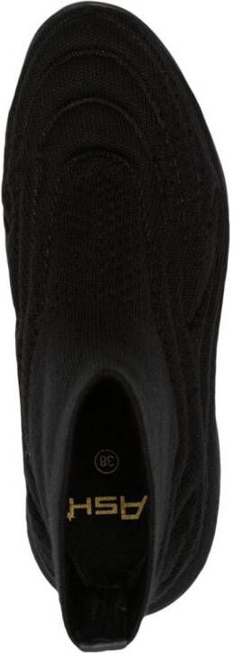 Ash knitted sock sneakers Black