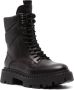 Ash lace-up combat leather boots Black - Thumbnail 2