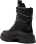 Ash lace-up combat leather boots Black - Thumbnail 3