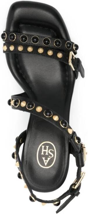 Ash Lennox 95mm leather sandals Black