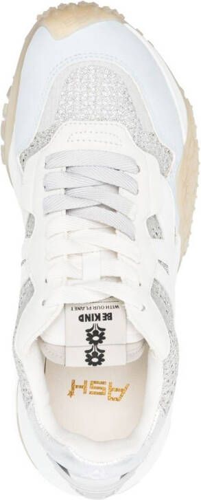 Ash low-top lace-up sneakers White