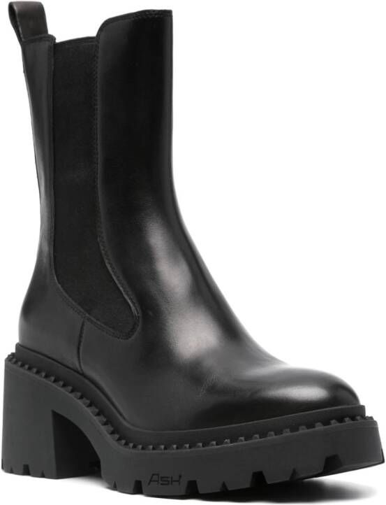 Ash Nico 75mm leather boots Black