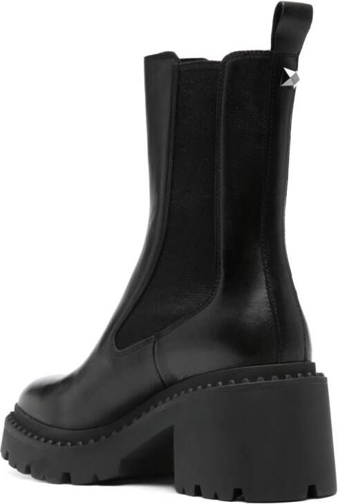 Ash Nico 75mm leather boots Black