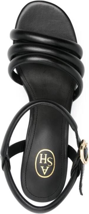 Ash Onyx 95mm leather sandals Black