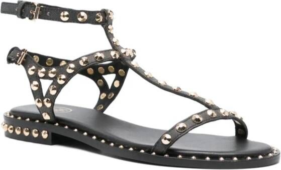 Ash Panic stud-embellished sandals Black