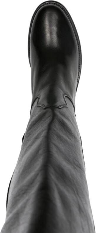 Ash Penelope 70mm leather boots Black