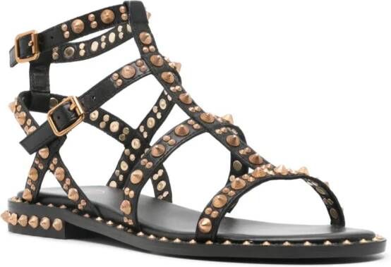 Ash Pepsy stud-embellished sandals Black