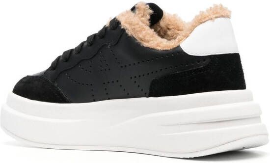 Ash perforated-logo chunky sneakers Black