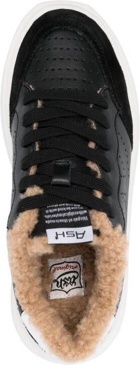 Ash perforated-logo chunky sneakers Black