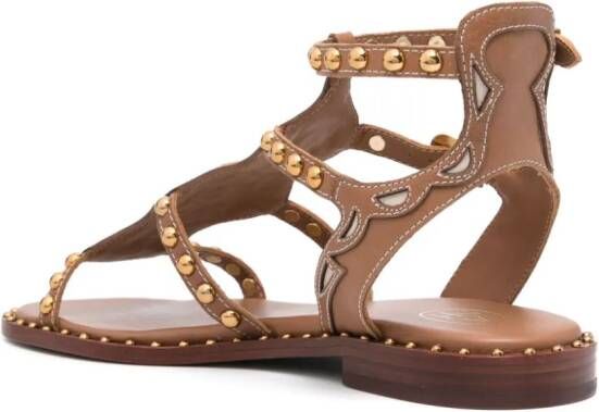 Ash Plaza leather sandals Brown
