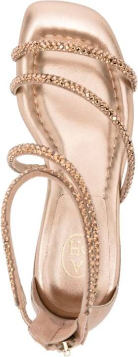 Ash Robbie rhinestone-embellished sandals Gold