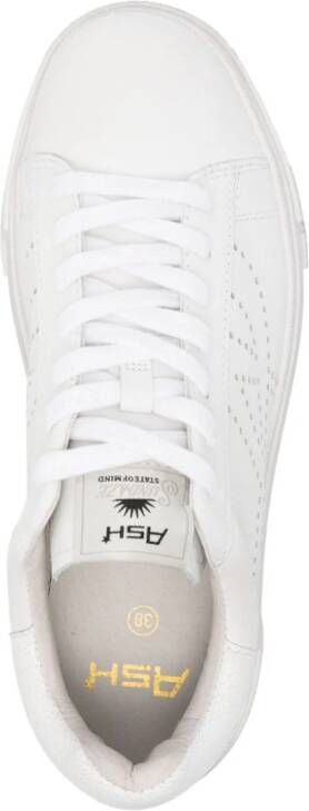 Ash Santana perforated-logo leather sneakers White