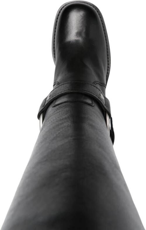 Ash Scorpio 60mm leather boots Black
