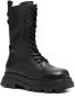 Ash side-zip leather boots Black - Thumbnail 2