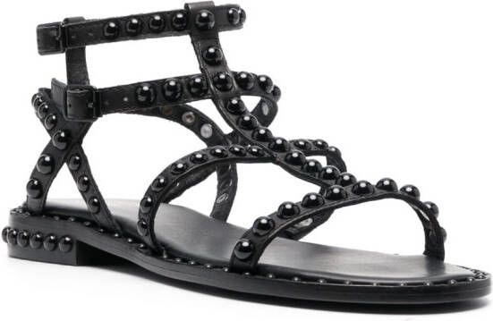Ash strap-detail open-toe sandals Black