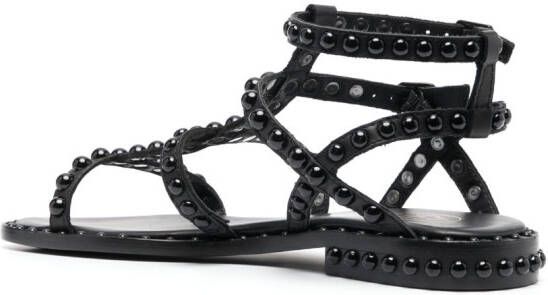 Ash strap-detail open-toe sandals Black