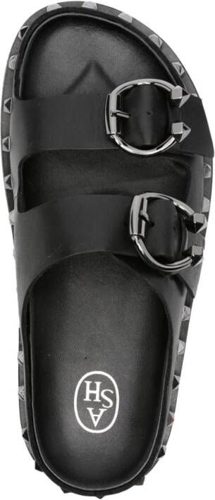 Ash stud-detail leather sandals Black