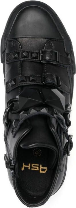 Ash stud-embellished high-top sneakers Black