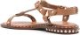 Ash stud-embellished leather sandals Brown - Thumbnail 3