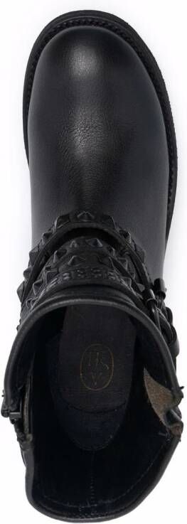 Ash Tatum studded ankle boots Black
