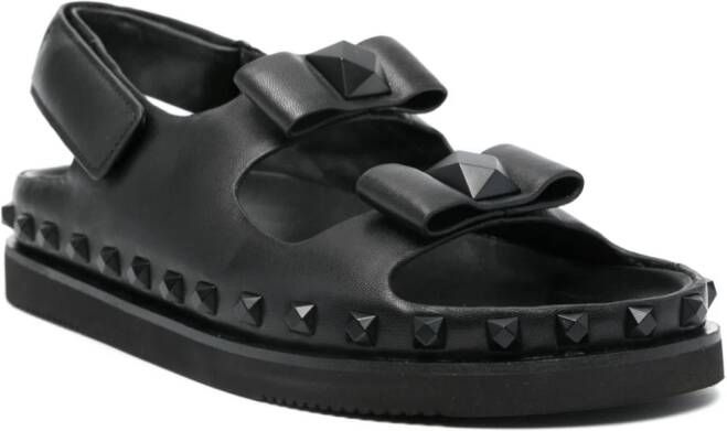 Ash Ursula leather sandals Black