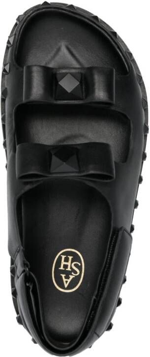 Ash Ursula leather sandals Black