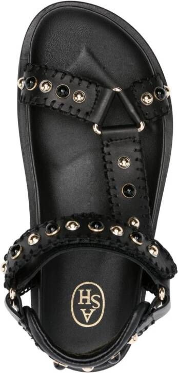 Ash Utopia studded leather sandals Black
