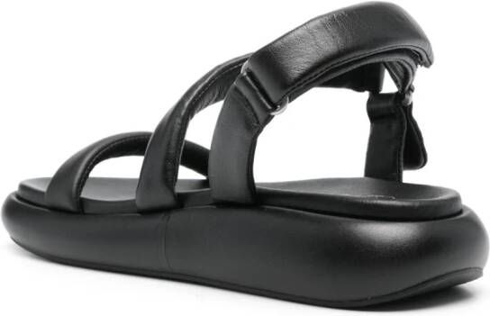 Ash Vanessa 50mm leather sandals Black
