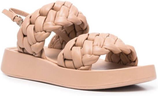 Ash Voyage braided slingback sandals Neutrals