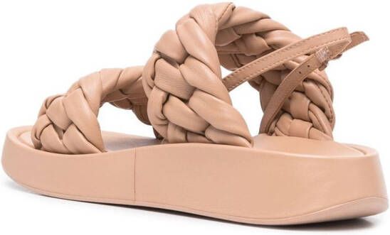 Ash Voyage braided slingback sandals Neutrals