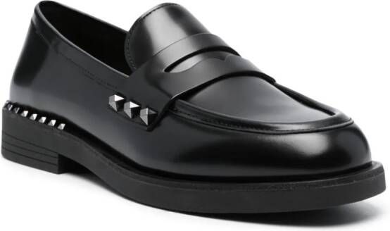 Ash Whisper Studs leather loafers Black