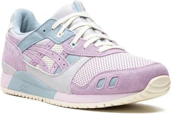 ASICS colour-block lace-up sneakers Pink