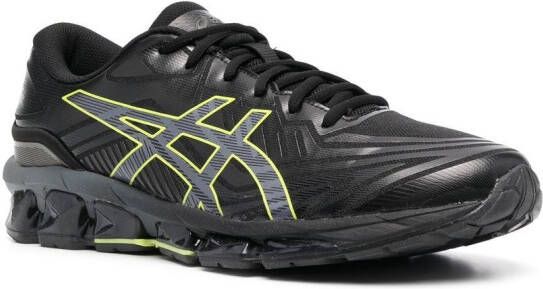 ASICS side-stripe low-top sneakers Black