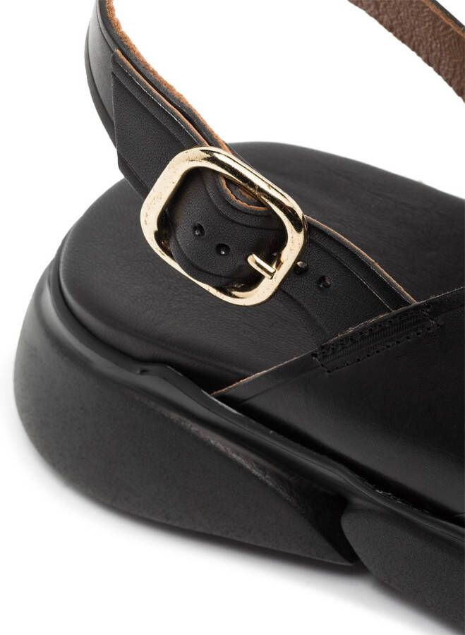 ATP Atelier Barisci flatform leather sandals Black