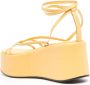 ATP Atelier Nole 80mm leather platform sandals Yellow - Thumbnail 3