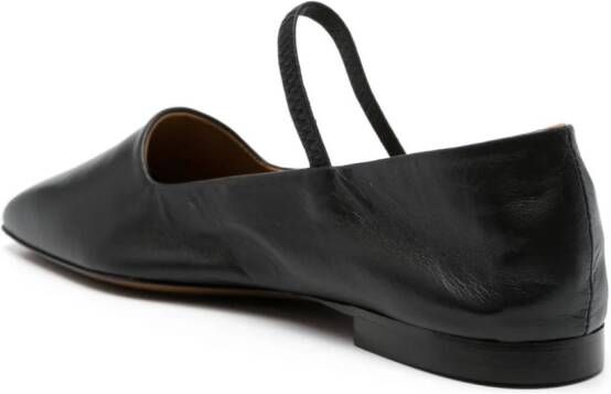 ATP Atelier Petina leather ballerina shoes Black