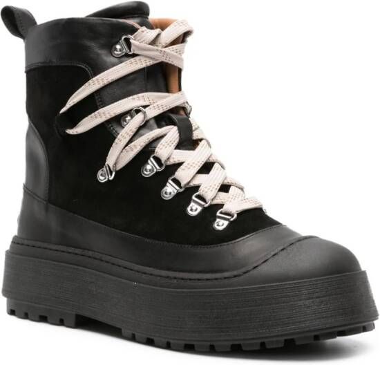 ATP Atelier Riardo suede hiking boots Black