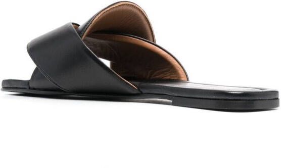 ATP Atelier slip-on leather sandals Black