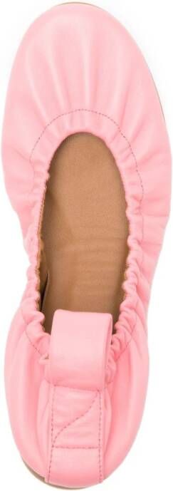 ATP Atelier Teano leather ballerina shoes Pink