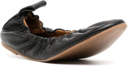 ATP Atelier Teano leather ballerina shoes Black