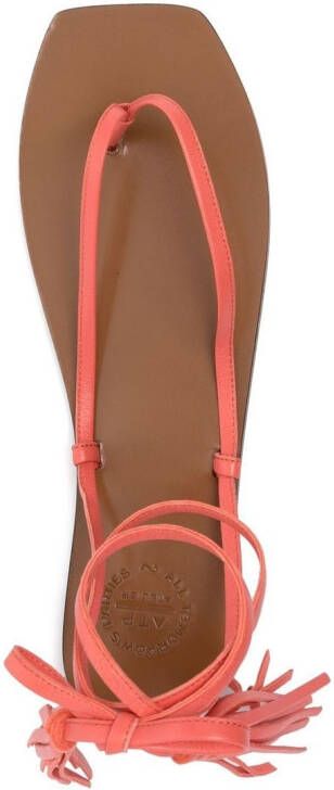 ATP Atelier Tortona tassel-detail sandals Orange