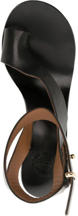 ATP Atelier Volparo 55mm leather sandals Black