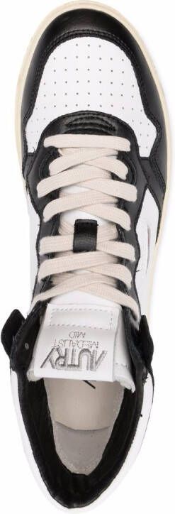 Autry Medalist colour-block high-top sneakers Black
